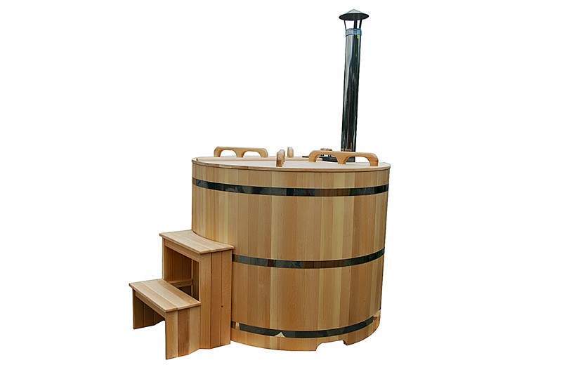 Круглая японская баня «Фурако» со встроенной дровяной печью на 6 человек, 1200x2000 мм (рис.3)