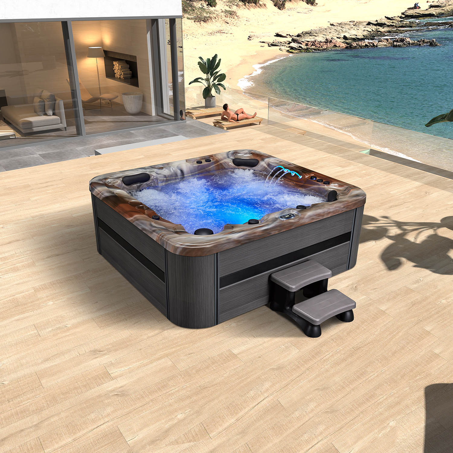 Гидромассажный спа бассейн Mexda WS-592H (рис.6) Гидромассажный спа бассейн Mexda WS-592H (рис.6)